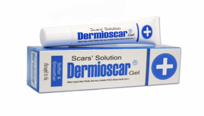 dermioscar1 Hình ảnh gel Dermioscar trị sẹo, tàn nhang, nám