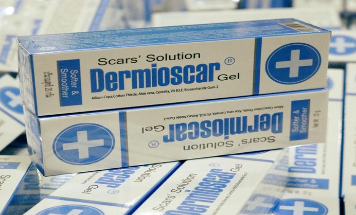 dermioscar3 Dermioscar là kem bôi chăm sóc, giảm nám tàn nhang, sẹo