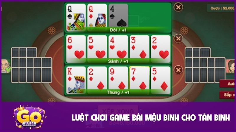 Mậu Binh GOWIN: Game bài trí tuệ đỉnh cao, kịch tính & chiến lược hấp dẫn 2 Tìm hiểu luật chơi Mậu Binh chi tiết cho tân binh