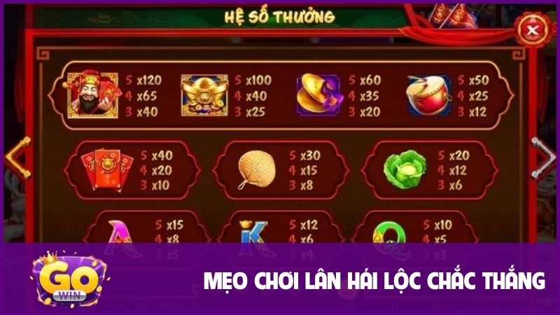 Lân Hái Lộc GOWIN: Game Nổ Hũ Tết Rộn Ràng, Săn Thưởng Khủng! 3 Tìm hiểu rõ mẹo chơi Lân Hái Lộc để thắng lớn