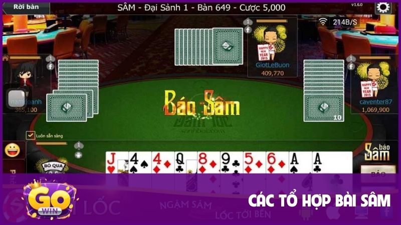 Các tổ hợp bài cần biết trong trò chơi